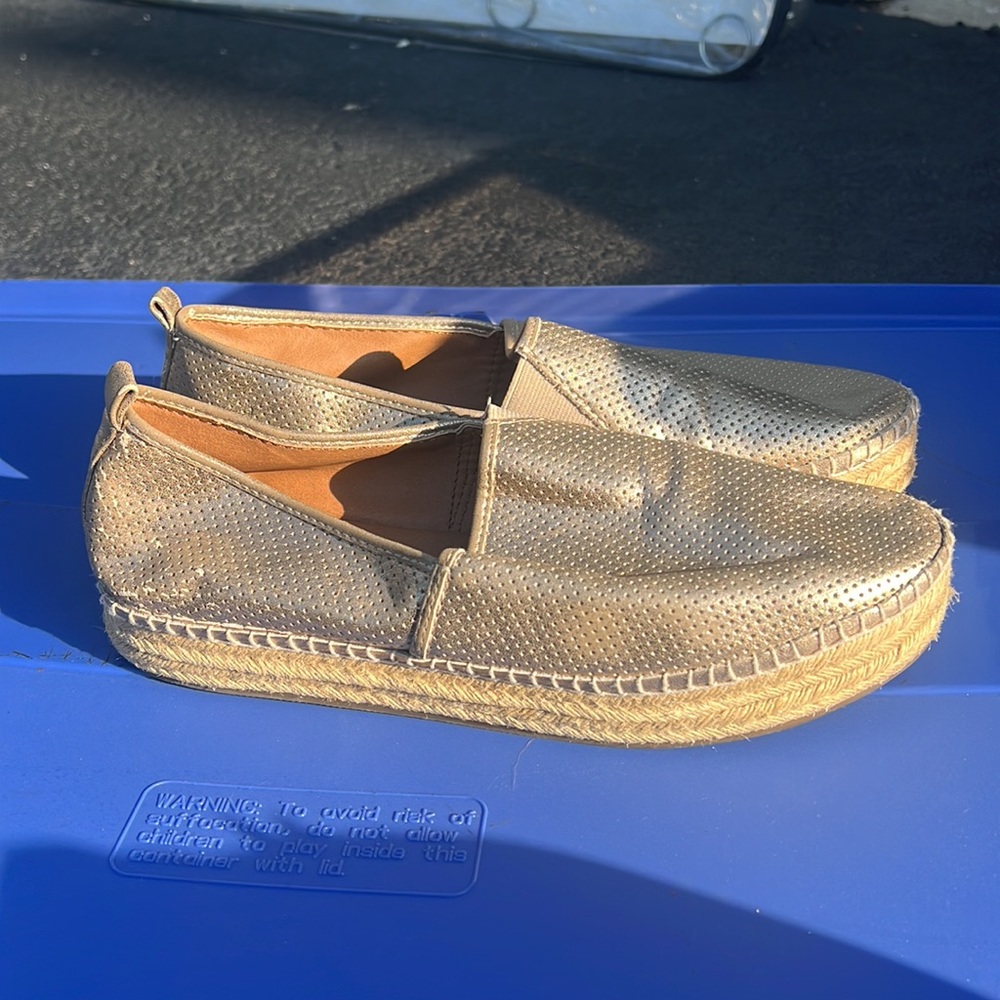 Gold Metallic Steve Madden Slip On